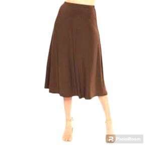 - Only Necessities A line mid length skirt with elastic waist